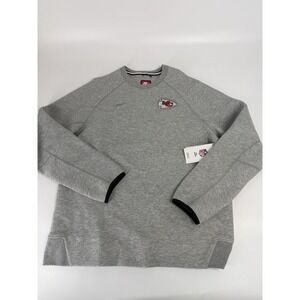 Kansas City Chiefs Nike Grey Tech Fleece Sweater Sweatshirt Size Large L NWT
